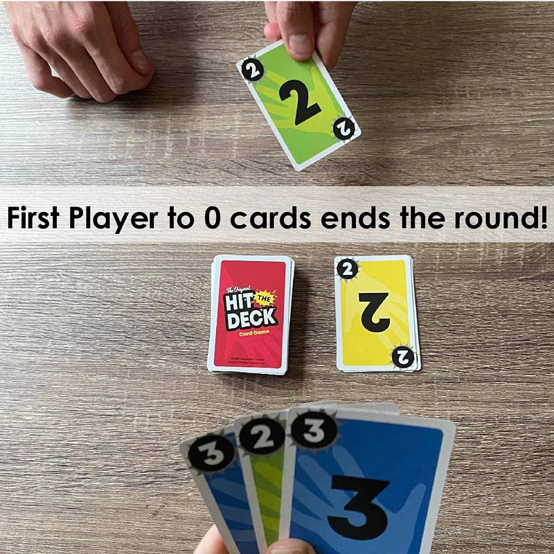 University Games The Original Hit The Deck Card Game, Perfect for Family Game Night, Parties or Travel, for 2 to 6 Players Ages 6 and Up, University Games - Image 5